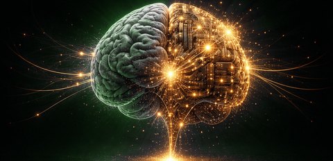 Cerveau de lumière dorée